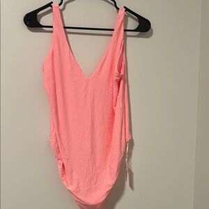 NWOT Smoothez by Aerie Light Pink Bodysuit Size XL